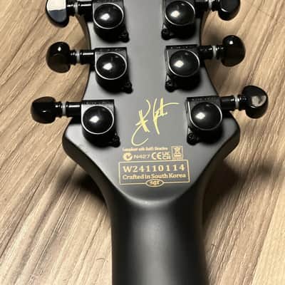 Schecter Synyster Gates Custom-S Relic in Distressed Satin Black image 7
