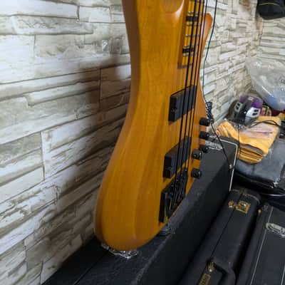 Schecter Riot-4 Session 4-String Active Bass 2023 - Aged Natural Satin image 5