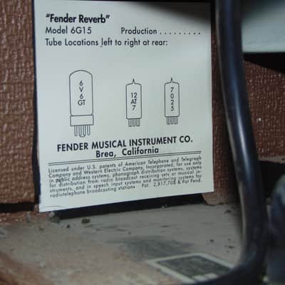 FENDER REVERB TANK 2020,S - BROWN XLNT. CONDITION image 8