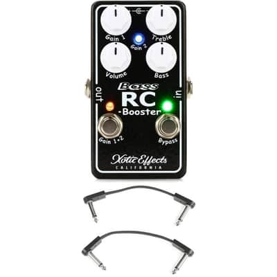 Xotic Bass RC Booster V2 Pedal with 3 Patch Cables image 2