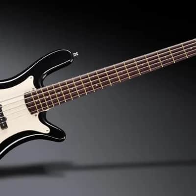 Warwick Teambuilt Pro Series Streamer CV, 5-String - Solid Black High Polish image 2