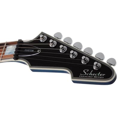 Schecter E-1 Electro Resin Transparent Blue image 10