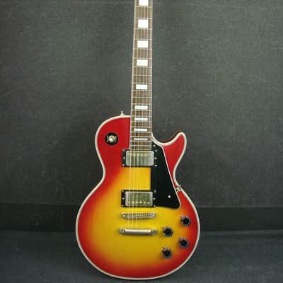 Vintage 1970s Penco "Lawsuit Era" Les Paul Custom Electric Guitar W/Case image 1