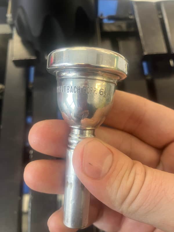 Bach 6 1/2 AL Large Shank Trombone Mouthpiece Mid 1970s - Silver image 1
