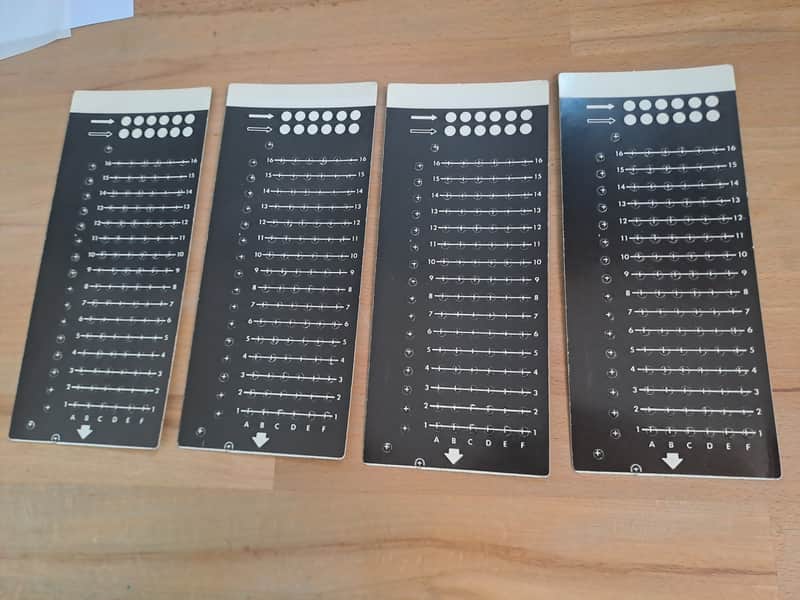 EKO Computerhythm vintage drum machine Ultra rare original punch cards image 1