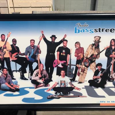 Fender Framed Bass Street Fender Artist Poster 2001 image 11