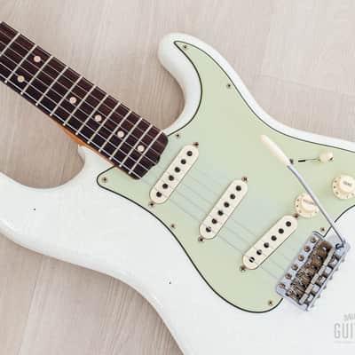 2023 Fender Custom Shop Limited Edition 1959 Special Stratocaster Journeyman Relic Olympic White w/ Case, CoA image 7