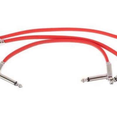 6" Flat Ribbon Patch Cable Multi-Shielded Low-Profile Low-Noise 3-Pack - Red - Multi-Effects - Stompbox & Studio Rack Interconnect image 3