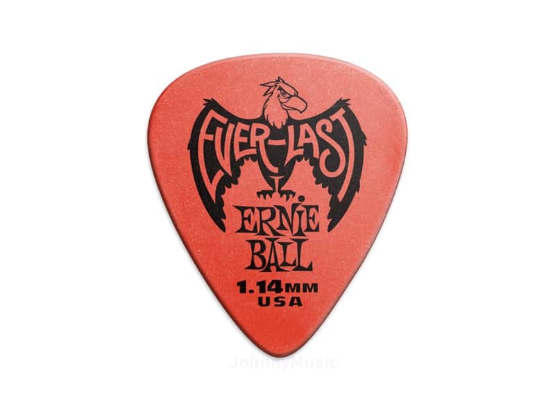 1.14mm Red Everlast Picks 12-Pack Non-Slip Textured Delrin, world standard shape / specifications image 1