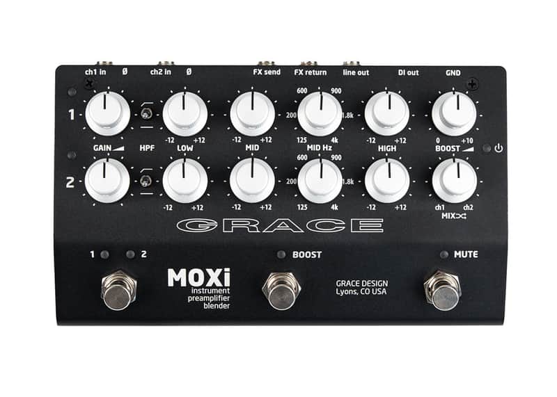 Grace Design Moxi Studio Quality 2 Channel Instrument Preamp, EQ & DI image 1
