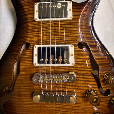 PRS McCarty 594 Hollowbody II 10-Top 2019 - Present - Black Gold Wrap Burst image 5