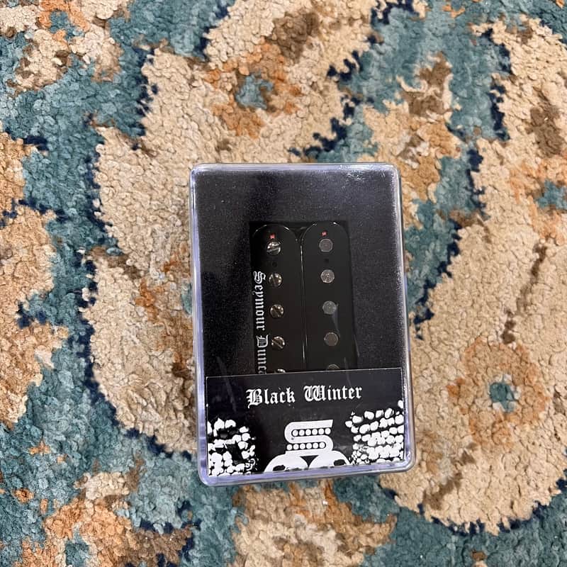Seymour Duncan Black Winter Bridge Trembucker 2010s - Black image 1