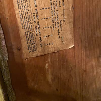 Fender Bassman 5F6A Gold Re-Tolex 1960 image 8