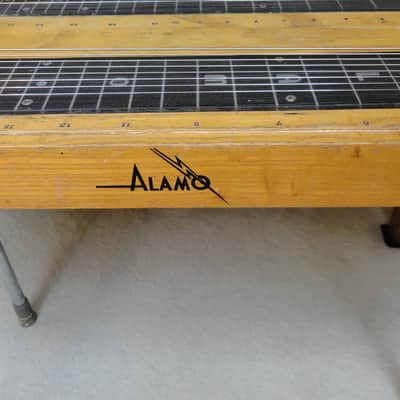 Vintage 1950’s Alamo Double Neck 8 String Lap Steel Guitar w Legs image 14