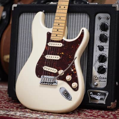 2013 Fender USA American Deluxe Stratocaster Neck - in Olympic Pearl White image 1