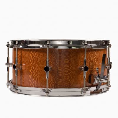 Old Star Drum Co. Leopardwood Stave Snare 2023 - High Gloss image 3