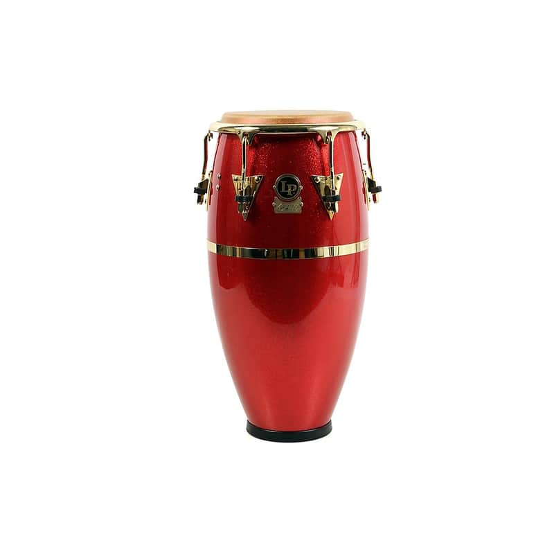 LP Galaxy Fiberglass Fausto Cuevas III Signature Conga, Arena Red with Gold Hardware Regular 11.75 in. image 1