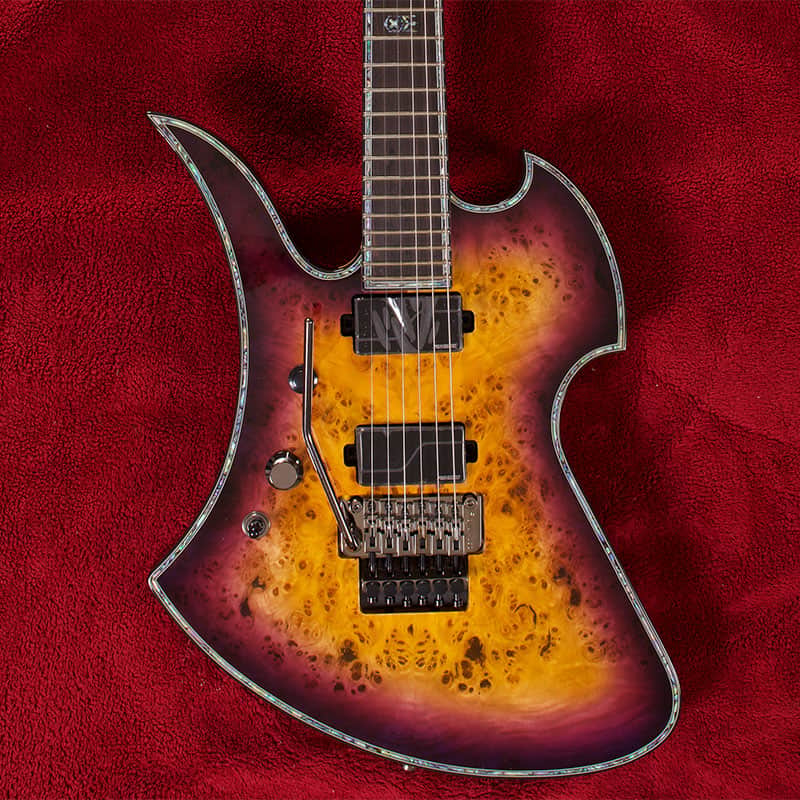 B.C. Rich Mockingbird Extreme Exotic with Floyd Rose Left Hand EXMGFRPHLH 2020 Purple Haze image 1