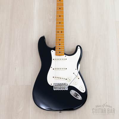 1991 Fender American Vintage '57 Stratocaster Black w/ Tweed Case image 2
