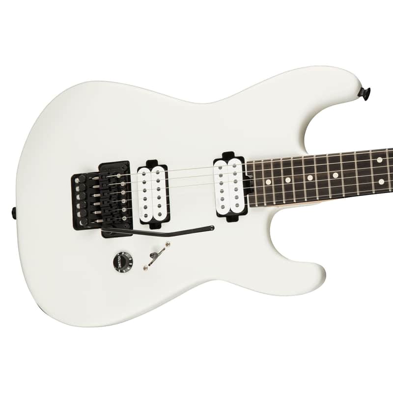 Charvel Jim Root Signature Pro-Mod San Dimas Style 1 HH FR E Ebony Satin White image 1