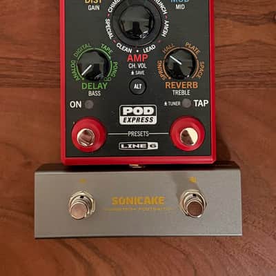 Line 6 POD Express w/Sonicake QFS-10 Momentary Footswitch image 1