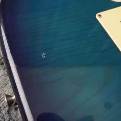 Fernandes “The Function” ST-45C MIJ Electric Guitar Blue Burst Flame Top w/ Fernandes Hard Case image 17