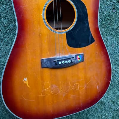 Aria AW-20BS Acoustic Guitar Dreadnought rare image 4