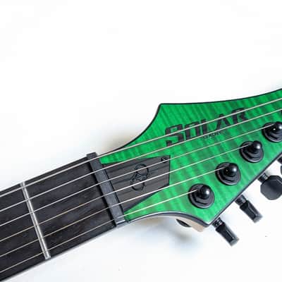 Solar Guitars SB1.6HFG - Flame Green matte image 9
