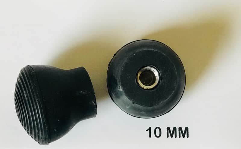 The Best Genuine Bass Endpin Tip - Screw fit "Pear-shaped" Rubber Tip, 10 mm Thread, 1 pc image 1