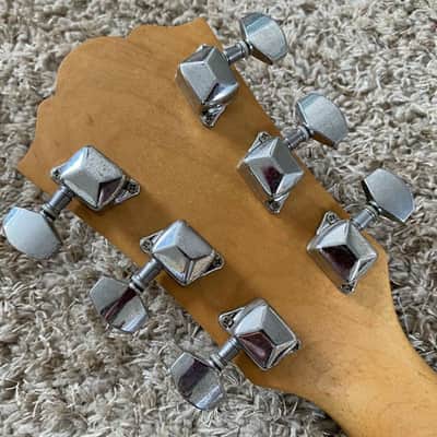 Blue Washburn Mini Electric Guitar, Solid Basswood Body, Maple Neck image 7