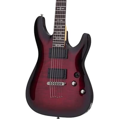 Schecter Guitar Research Demon-6 Electric Guitar Crimson - Red Burst image 5