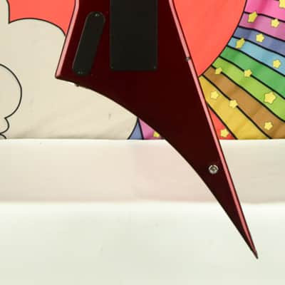 Vintage 80's Hondo H-1 Death Dagger Metallic Red Electric Guitar image 11