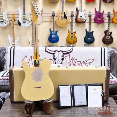 2025 NAMM FMIC #026 Fender Custom Shop 1951 Nocaster Heavy Relic Faded Aged Nocaster Blonde 6.70 LBS image 9