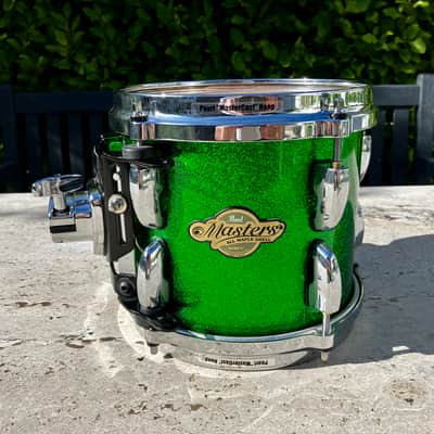 ✮ULTRA RARE✮ PEARL MASTERS MCX 100% Maple 8" X 7" Tom✮LACQUER EMERALD SPARKLE !✮ image 1