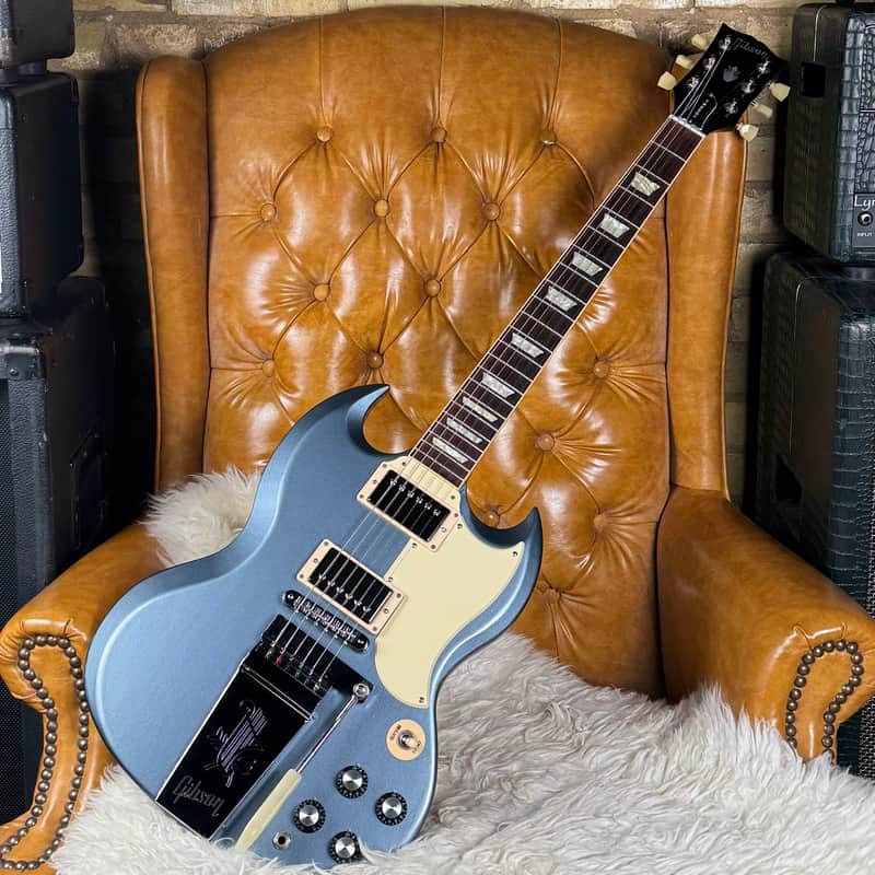 2012 Gibson Jeff Tweedy Signature SG Pelham Blue Mist Limited Edition Electric Guitar W/ Original Hardshell Case!