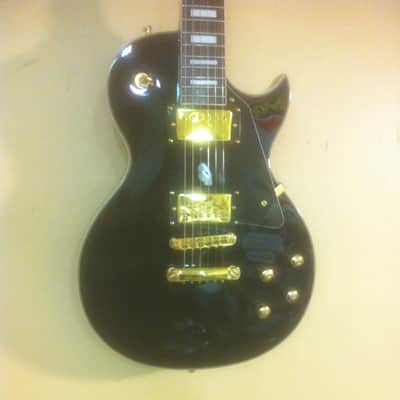 Davison Les Paul Custom Style Gtr. Black image 1