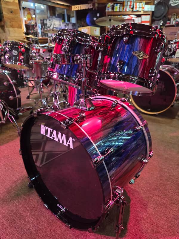 Tama Starclassic Walnut/Birch 5-piece Shell Pack (LIMITED EDITION 1 of 50) - Crimson Sapphire Cascade image 1