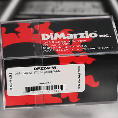 DiMarzio DP224FW Andy Timmons AT-1 F-Spaced Humbucker - White / Nickel Pole Pieces image 2