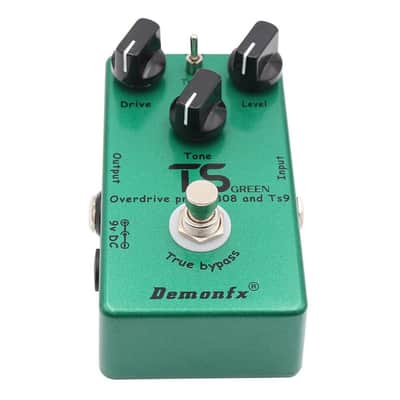 Demonfx TS Green Classic 2 in 1 Overdrive Booster Guitar Effect Pedal image 3