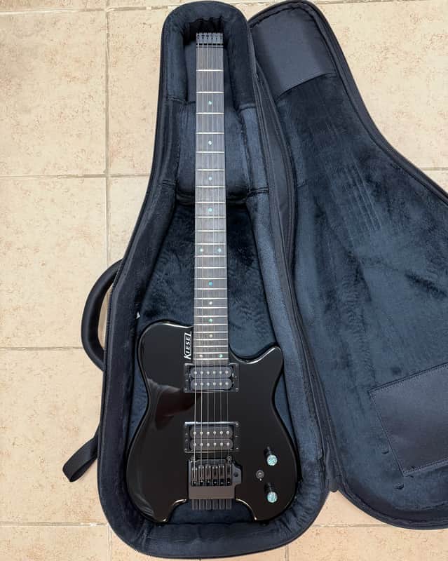 Kiesel Kiesel HH2 (Allan Holdsworth Signature Series) 2024 - Jet Black with clear gloss top coat image 1