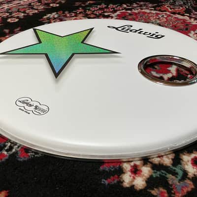 Remo Ringo Starr And His All-Starr Band 20” Bass Drum Head w/Holz 4” Chrome Mic Port image 7