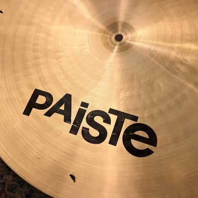 RARE Vintage Paiste SOUND CREATION 20” MELLOW Ride Sizzle 2462 g CLEAN Almost Flat image 6