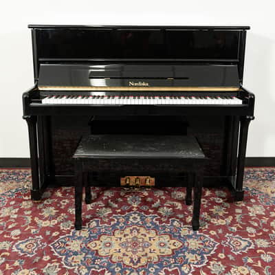 Boston Nordiska 118CG Upright Piano | Polished Ebony | SN: 05891 | Used image 2