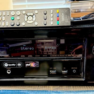 Denon AVR-X2200W 7.2 Ch 4K Ultra HD BT Atmos Receiver Remote Mic Antennas Box; Tested image 13
