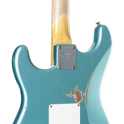 Fender Limited Edition '59 Stratocaster HSS Relic Daphne Blue Metallic - Custom Electric Guitar image 8