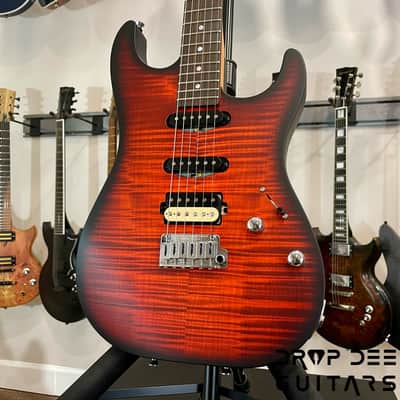 Schecter USA Custom Shop Sunset Custom-II HSS Electric Guitar w/ Case-Tiger Eye Satin image 4