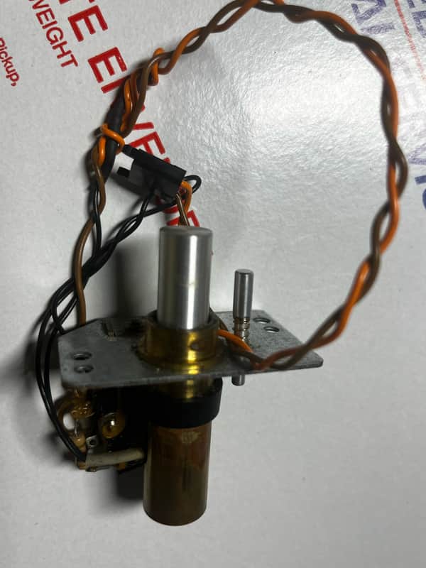 TECHNICS SL-1200MKII XA Target Light w/Lever and Switch and molex plug w/wiring-USED" metal image 1