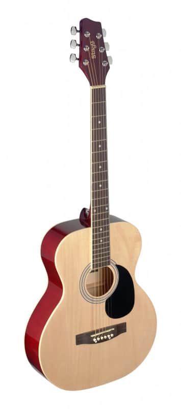 Stagg 4/4 natural-coloured auditorium Acoustic Guitar w/ Linden Top image 1