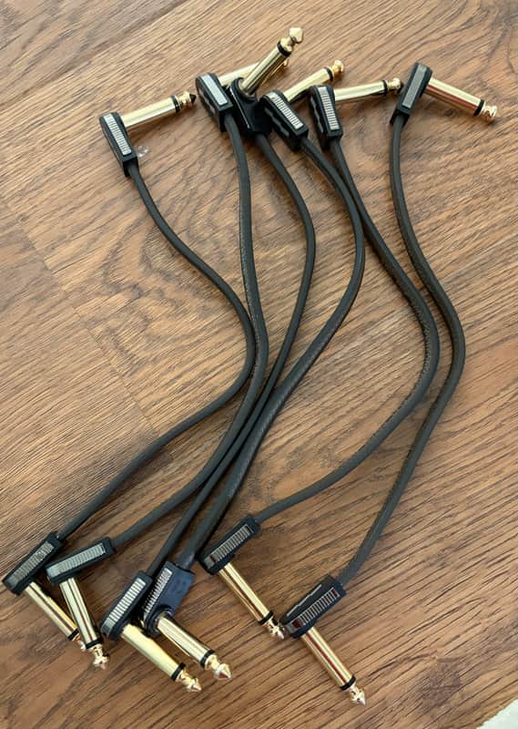 EBS HP-18 High Performance Flat Patch Cable - Right Angle to Right Angle - 7.09 inch image 1