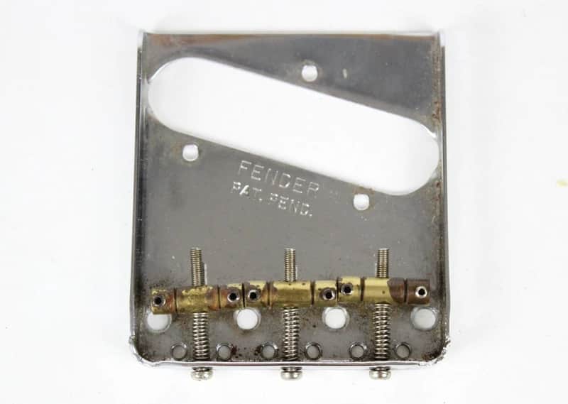 1980s Vintage Fender Telecaster AVRI 1960s Reissue BRIDGE USA American ~RELIC~ w/Original Screws image 1